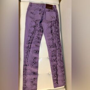 Just Cavalli Lavender Snake Print Pants